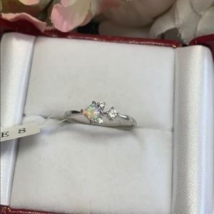 NWT moonstone and CZ ring size 8